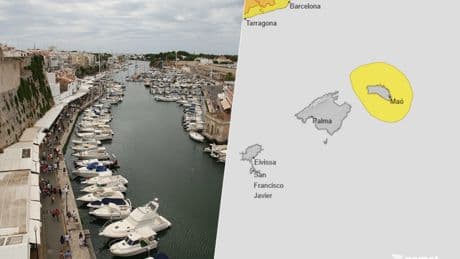 Al calor y las tormentas extremas de verano en Menorca, AEMET acaba de sumar un riesgo más: los "meteotsunamis"