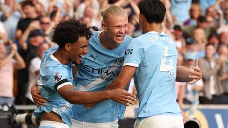 Premier League : Haaland déjà brutal, Cherki buteur, Manchester City débute par un festival offensif