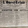 Dans les archives d’Ouest-France. Le 8 mai 1902, la montagne Pelée anéantit une ville de Martinique