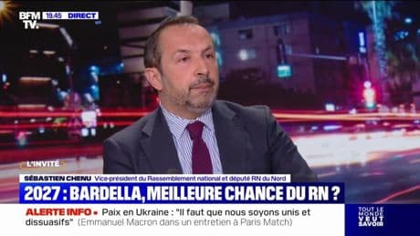 Inéligibilité de Marine Le Pen: "Il n'y a pas de plan B, il y a un seul plan: c'est nos idées au pouvoir", assure Sébastien Chenu (RN)