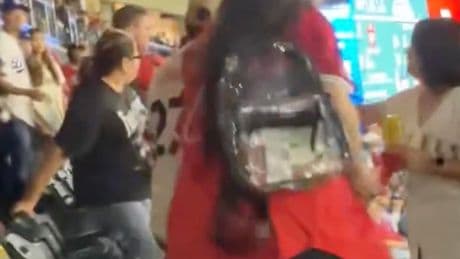 Angels and Dodgers fans get into ugly brawl that leads to two arrests
