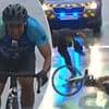 Amateur prankster's dangerous bid to 'win' Tour de France stage ends VERY painfully - courtesy of a security guard