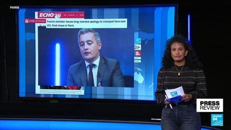 Former French interior minister Darmanin's 'long overdue' apology to Liverpool fans