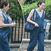 Phoebe Waller-Bridge looks swell in dungarees as she clutches folder of notes, so is she hiding latest creation?