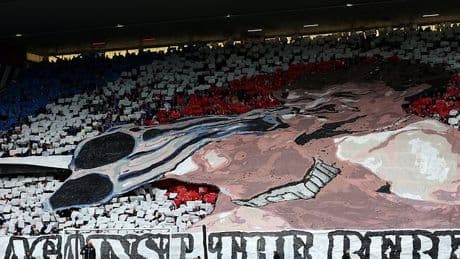 Swinney brands Ibrox tifo as 'unacceptable' while police investigate weekend incidents involving fans of THREE Premiership sides