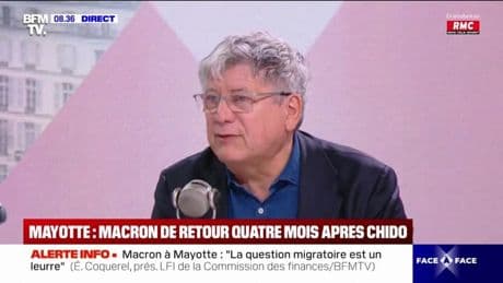 "Je demande à ce que, immédiatement, les conditions d'obtention de visa quand vous arrivez à Mayotte puissent vous permettre de partir en métropole", assure Éric Coquerel (LFI)