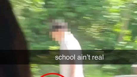 Moment pupil ‘storms school with KNIFE’ in front of terrified kids as building put on lockdown