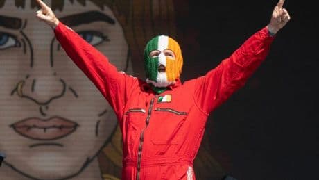 ‘I’m a free man!’: Kneecap drew in the masses for an incendiary Glastonbury set