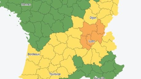Orages : vigilance orange pour cinq départements du Centre-Est