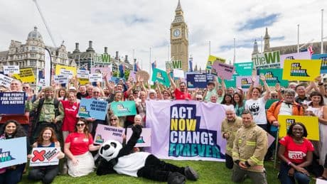 Thousands meet with MPs in Westminster for mass lobby on climate action
