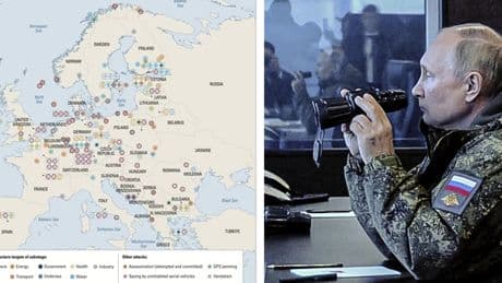 Russia, la mappa degli attacchi segreti all'Europa: la guerra ibrida di Putin dai Baltici alla Francia (e anche in Italia)