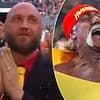 Hulk Hogan's devastated son Nick appears to fight back tears during emotional WWE tribute to late icon
