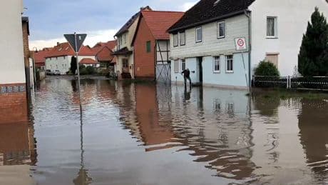 Straßen überflutet: Aufräumarbeiten nach Unwetter im Harz abgeschlossen