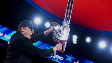 Elon Musk says his DOGE chainsaw stunt onstage 'lacked empathy'