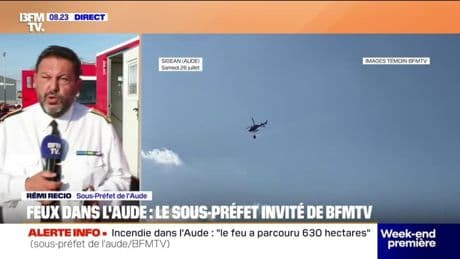 Feux dans l'Aude: 630 hectares brûlés ce dimanche matin, d'importants moyens déployés pour fixer l'incendie