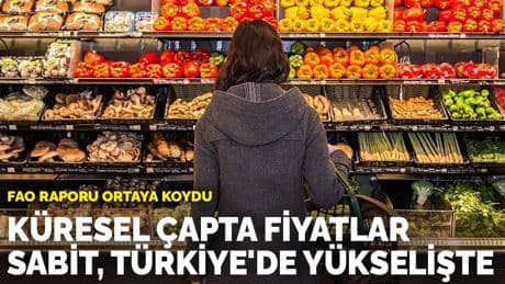 FAO Raporu ortaya koydu: Küresel çapta fiyatlar sabit, Türkiye'de yükselişte