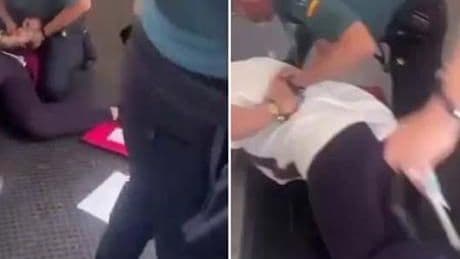 İspanya’da taşkınlık çıkaran Yahudi grup uçaktan indirildi!