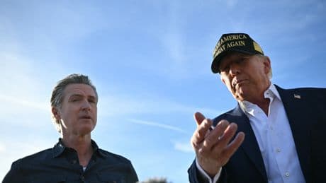 Newsom Promotes His ‘Real Patriot’ Alternative to MAGA Merchandise as Trump-Trolling Escalates