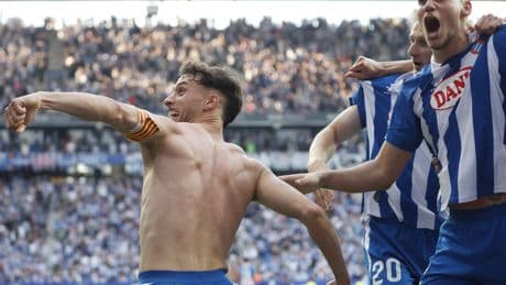 El Espanyol vence a Las Palmas y seguirá en primera a costa del Leganés, que goleó al Valladolid
