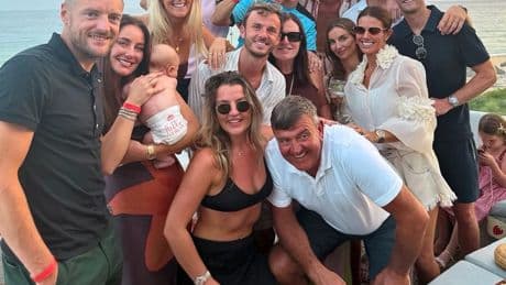 Jamie Vardy joins new ‘dream team’ on holiday with Tottenham and Man Utd stars