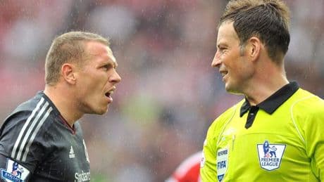 Mark Clattenburg's response when Craig Bellamy grabbed him by the balls in Man City tunnel