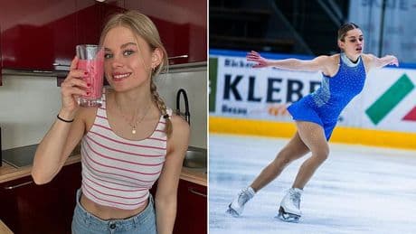 Champion figure skater, 23, is run over and killed by a lorry while cycling