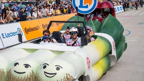 Tour de France : «On m’appelle Hercule Poirot !», Elie, des étals des marchés au volant de la voiture poireau