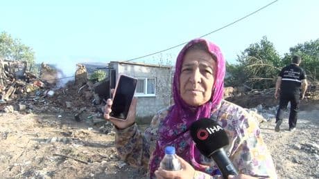 Yangında evi zarar gördü: Geriye bir kimliği, bir de telefonu kaldı