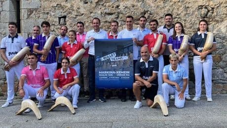 Markina acoge la segunda edición del único torneo de cesta punta formado equipos mixtos