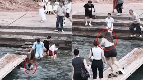 China cae rendida ante la turista española que salvó a un menor de morir ahogado: "Acto heroico"