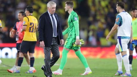 Debut gris de Ancelotti con una Brasil que no pasa del empate ante Ecuador