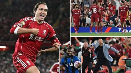 Liverpool 4-2 Bournemouth: Mo Salah secures dramatic late winner on emotional night as Reds pay tribute to Diogo Jota