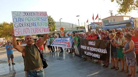 Dikili Emek ve Demokrasi Platformu: Topraklarımızın yağmalanmasına izin vermeyeceğiz