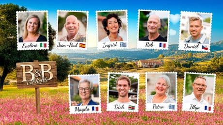 Dit zijn de negen deelnemers van B&B vol liefde 2025: bont gezelschap van veelal oudere singles