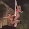 Five 'Brit' pole-dancers are detained by Corfu cops after scantily-clad vid of them gyrating in historic Greek landmark