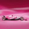In beeld | Formule 1-team Racing Bulls met knalroze auto aan de start in Miami