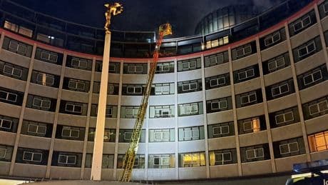 White City fire: 100 firefighters tackle blaze at nine-storey former BBC building in west London