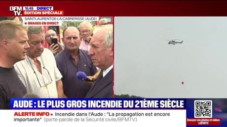 Incendie: "L'Aude ne doit pas être un département oublié", demande un habitant à François Bayrou