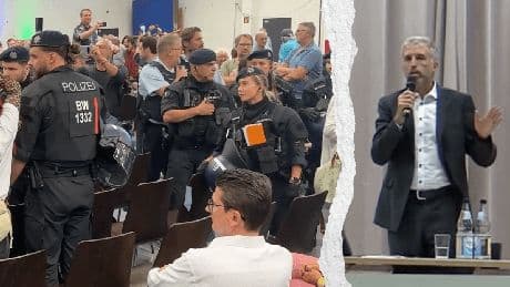 Boris Palmer: Streitgespräch mit AfD gestört – Polizei greift ein