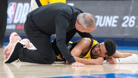 Finales NBA : terrible image, Tyrese Haliburton gravement blessé dans le premier quart du match 7 (en vidéo)