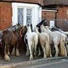 Hundreds of travellers arrive with their horses as Wickham Horse Fair begins in quiet Hampshire village