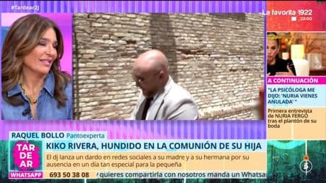 Raquel Bollo desvela el &quot;bajón&quot; emocional de Kiko Rivera en la comunión de su hija: &quot;Me fijé en su cara y en sus ojos brillosos&quot;