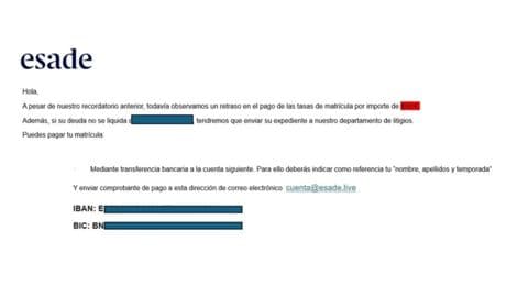 Alerta de fraude: varios centros universitarios advierten de un mail que solicita el pago de matrículas
