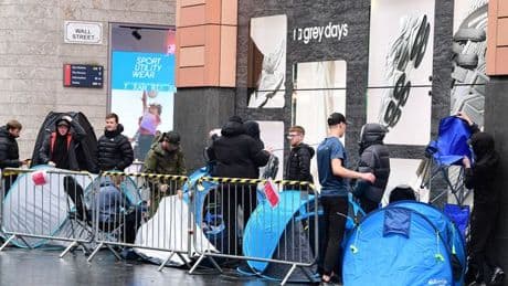 Lads in Liverpool brave 15 hour queue for Air Max 95s – and all have same plan after