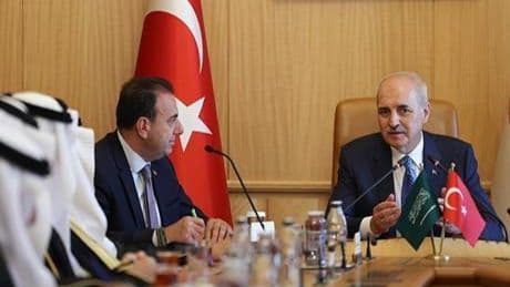 TBMM Başkanı Kurtulmuş, Suudi Arabistan-Türkiye Parlamentolar Arası Dostluk Grubu Başkanı'nı kabul etti