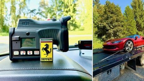 Surrey man fined, Ferrari impounded for excessive speeding