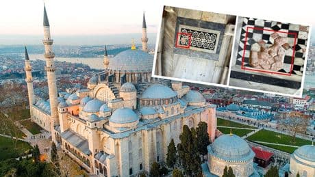 Süleymaniye Camii’nin mozaikleri çalındı!