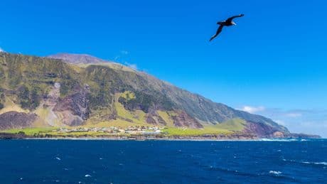 See what life is like in the world's most isolated settlement, which sits at the foot of an active volcano in the South Atlantic Ocean