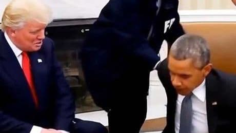 ABD BU GÖRÜNTÜLERİ KONUŞUYOR! TRUMP, OBAMA'YI 'YAKA PAÇA HAPSE ATTIRDI'