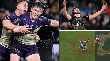 Nathan Cleary FUMES as Melbourne star is accused of shocking act after Storm skipper strikes gold in dramatic finish